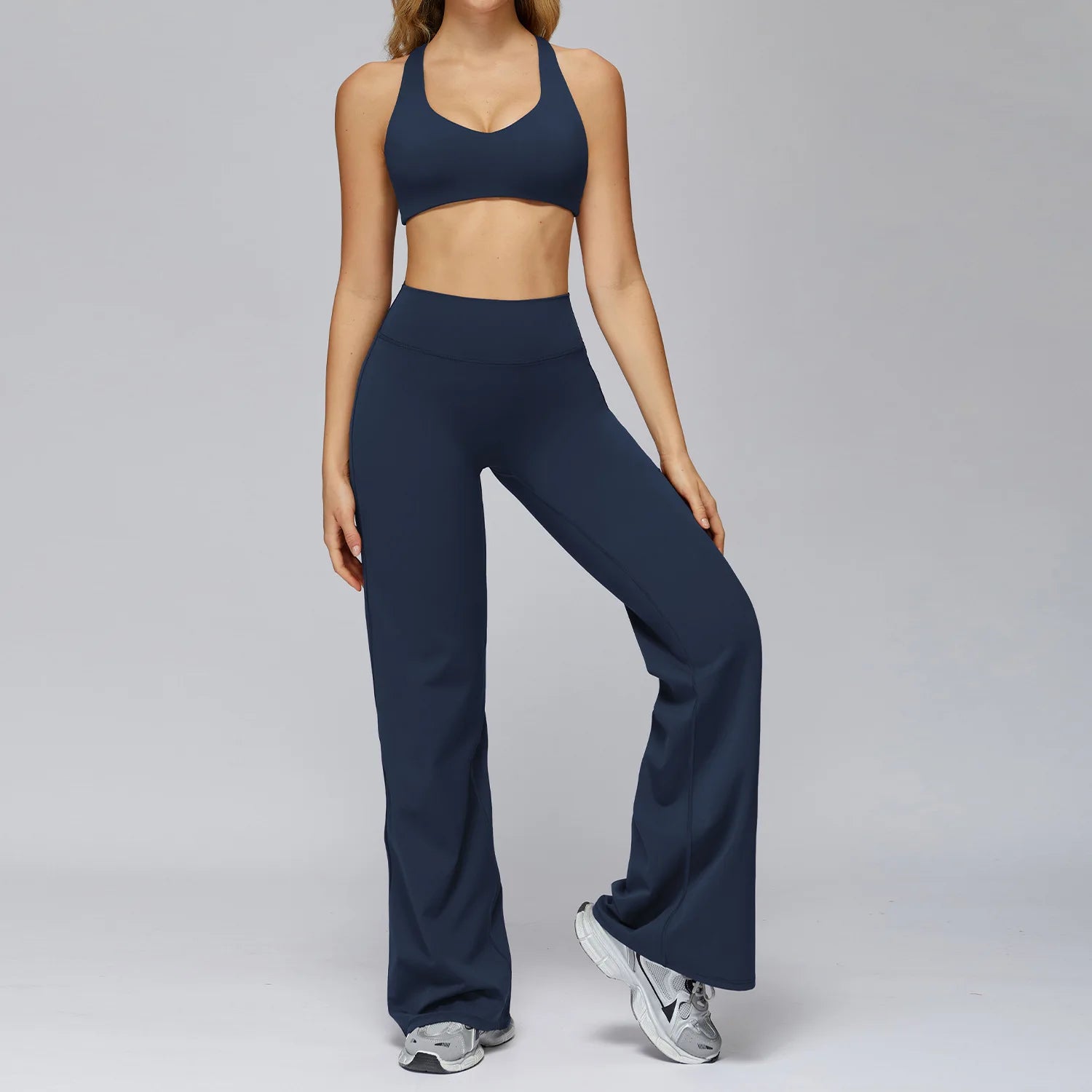Set Women Tracksuit Workout Set Gym Clothing Fitness Long
