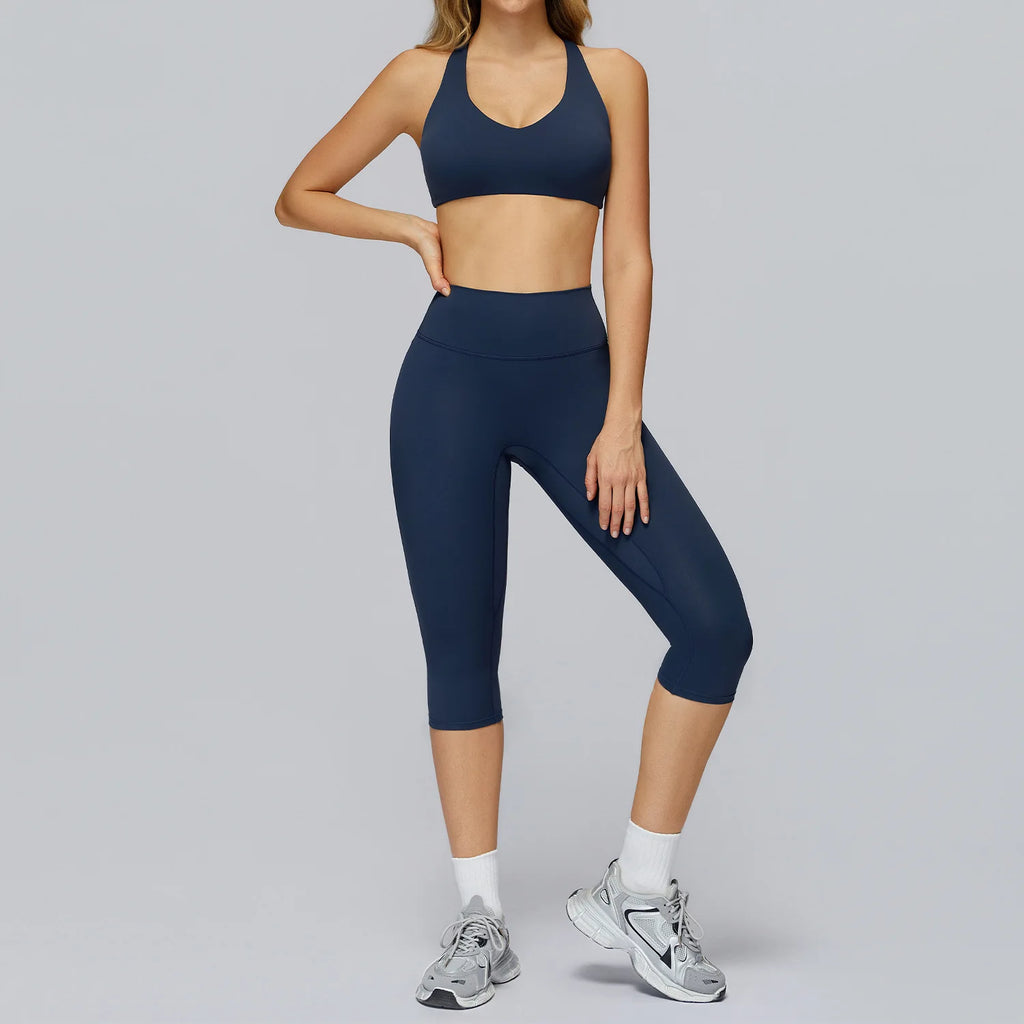 Set Women Tracksuit Workout Set Gym Clothing Fitness Long