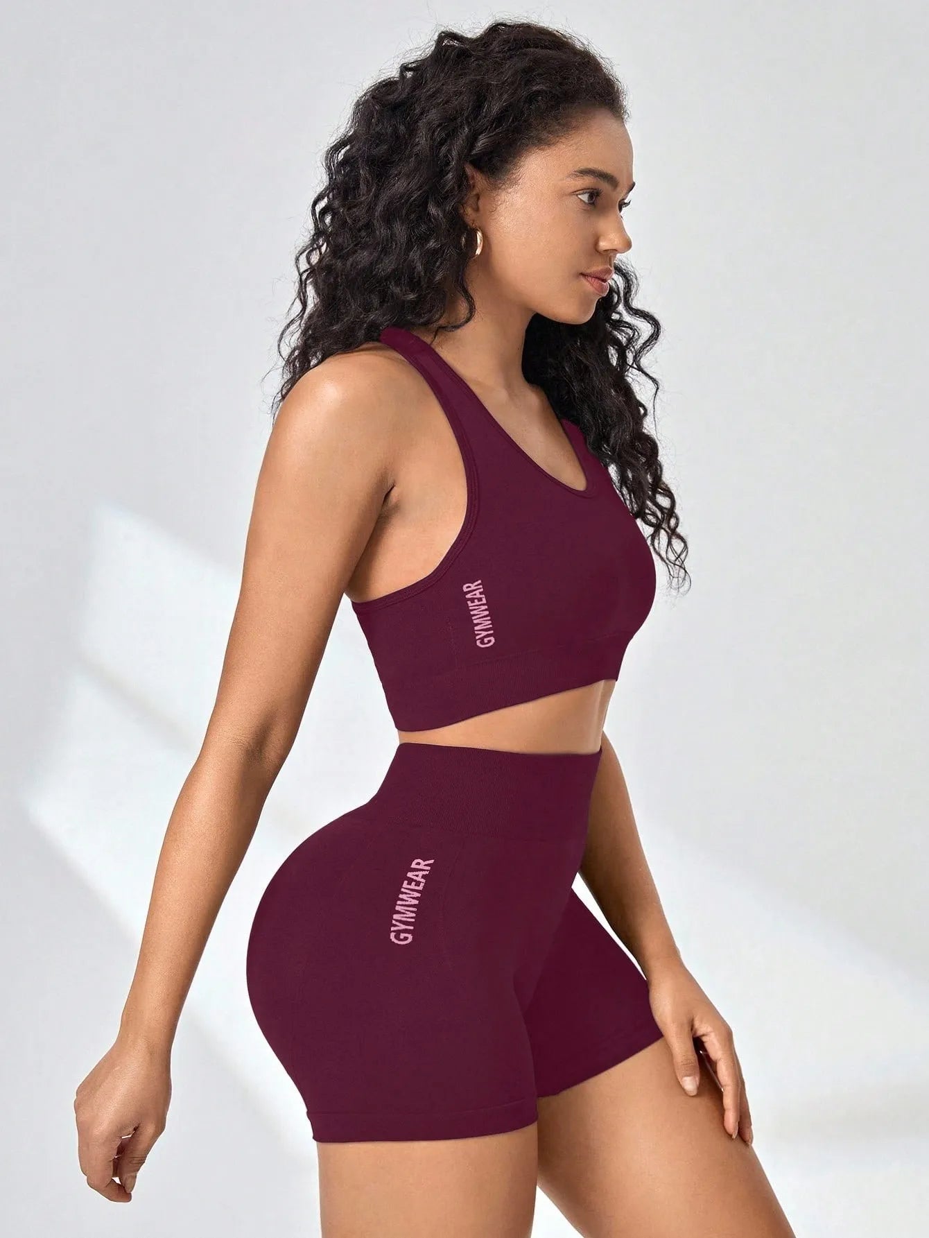 Women Set Bra Shorts Set Seamless Fitness