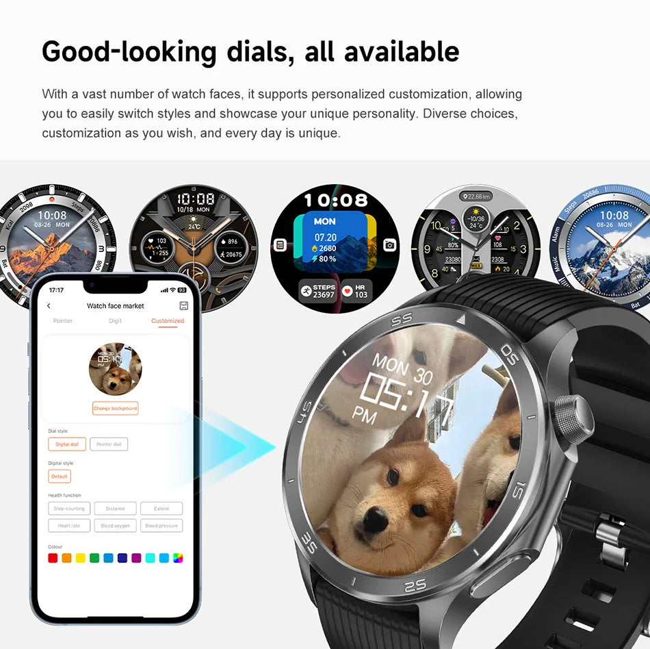 OPPO New Watch X2 Bluetooth Call Smart Watch Men GPS Sports Fitness Heart Rate AI Voice Assistant Smartwatches Android IOS