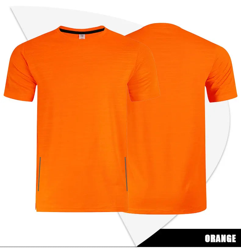 Plain men’s compression training shirt - KNIT