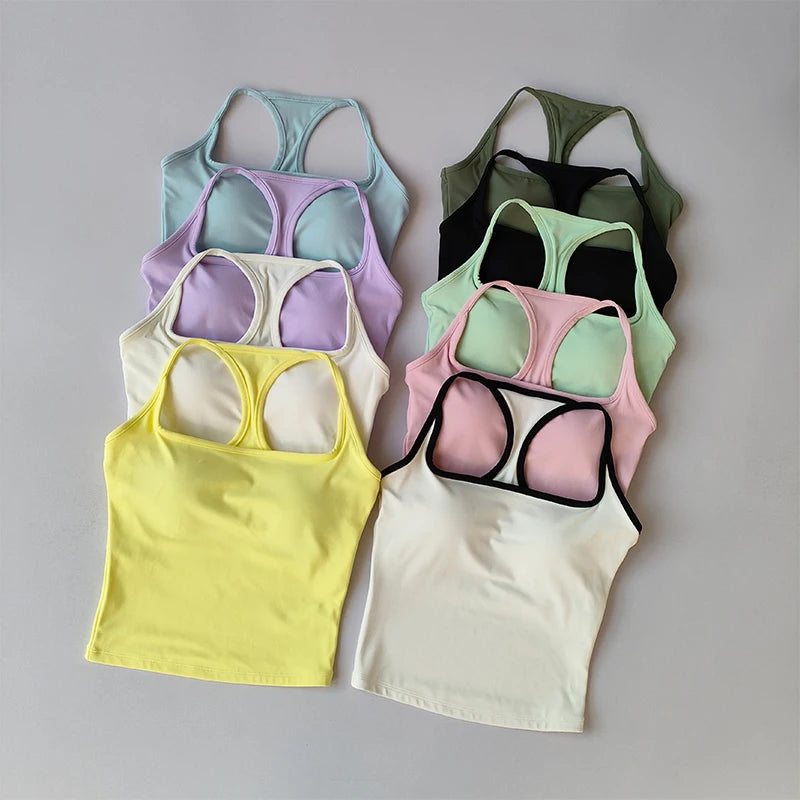 Fitness Vest with Chest Pad Summer