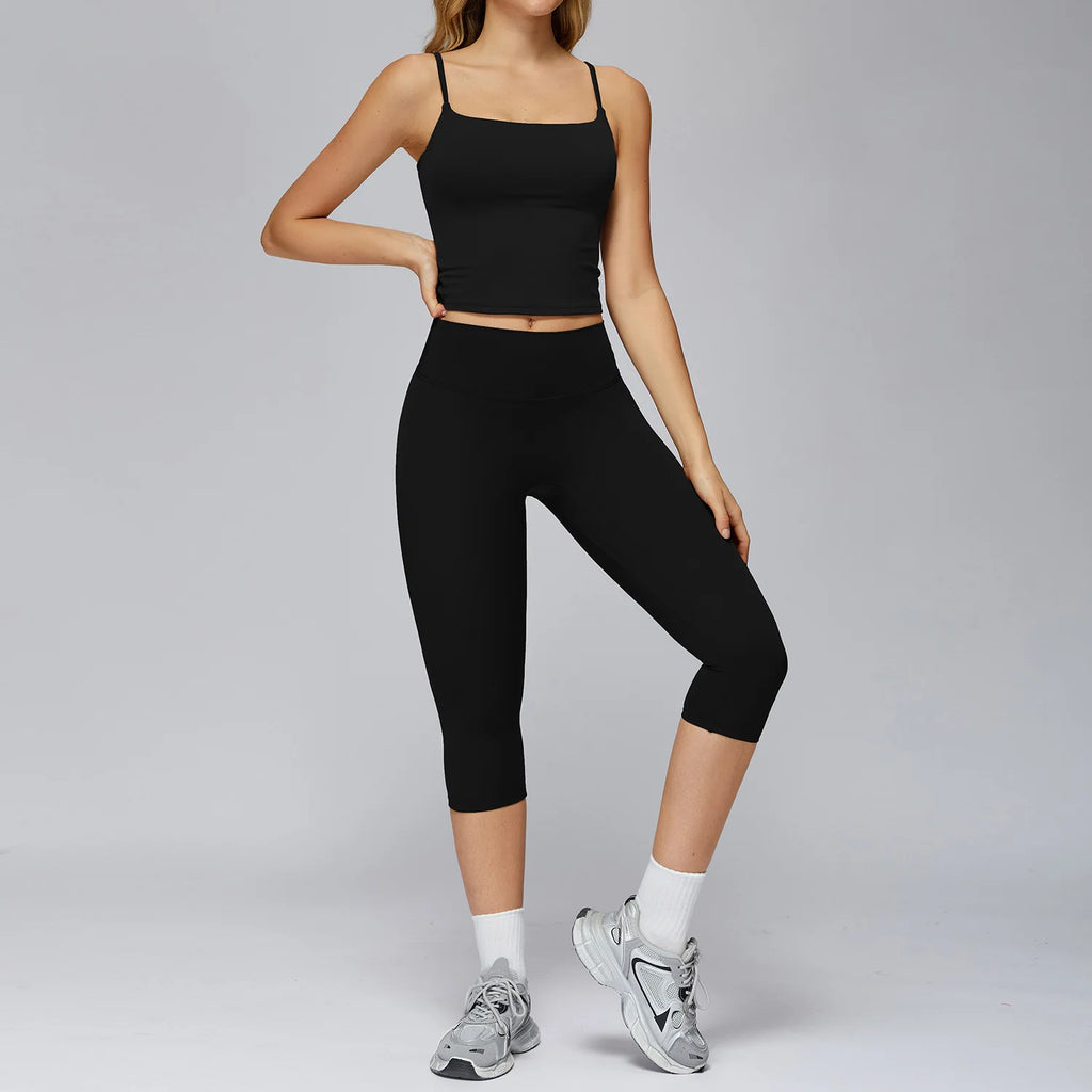 Set Women Tracksuit Workout Set Gym Clothing Fitness Long