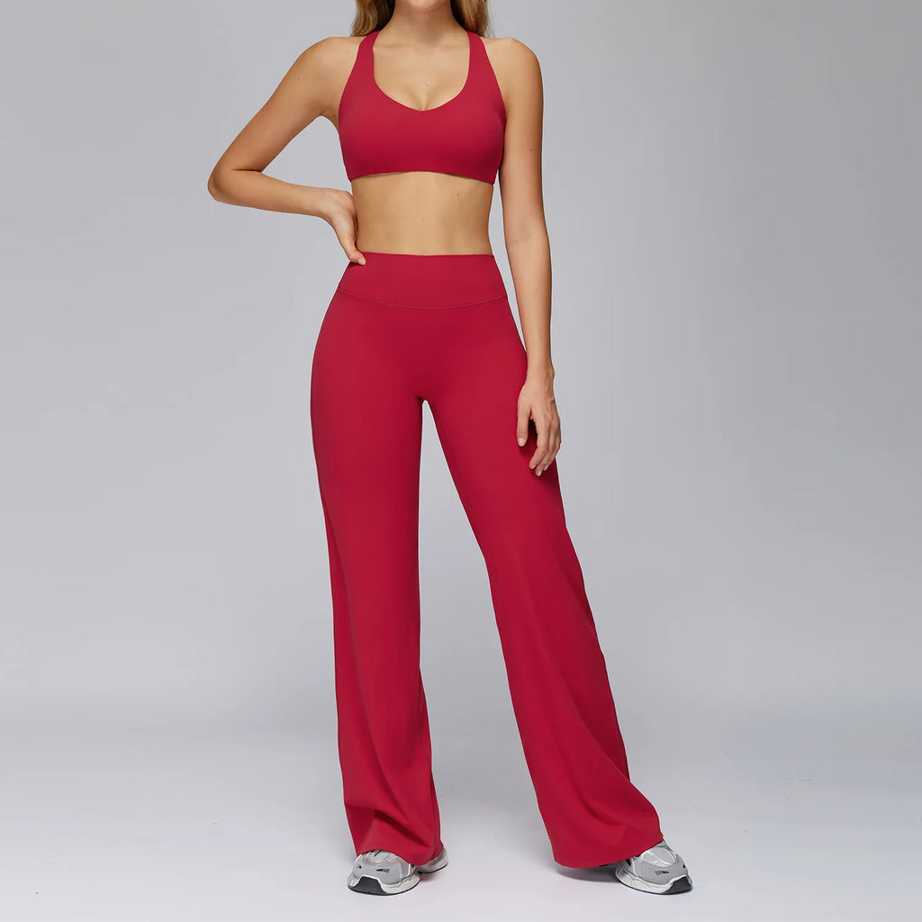 Set Women Tracksuit Workout Set Gym Clothing Fitness Long