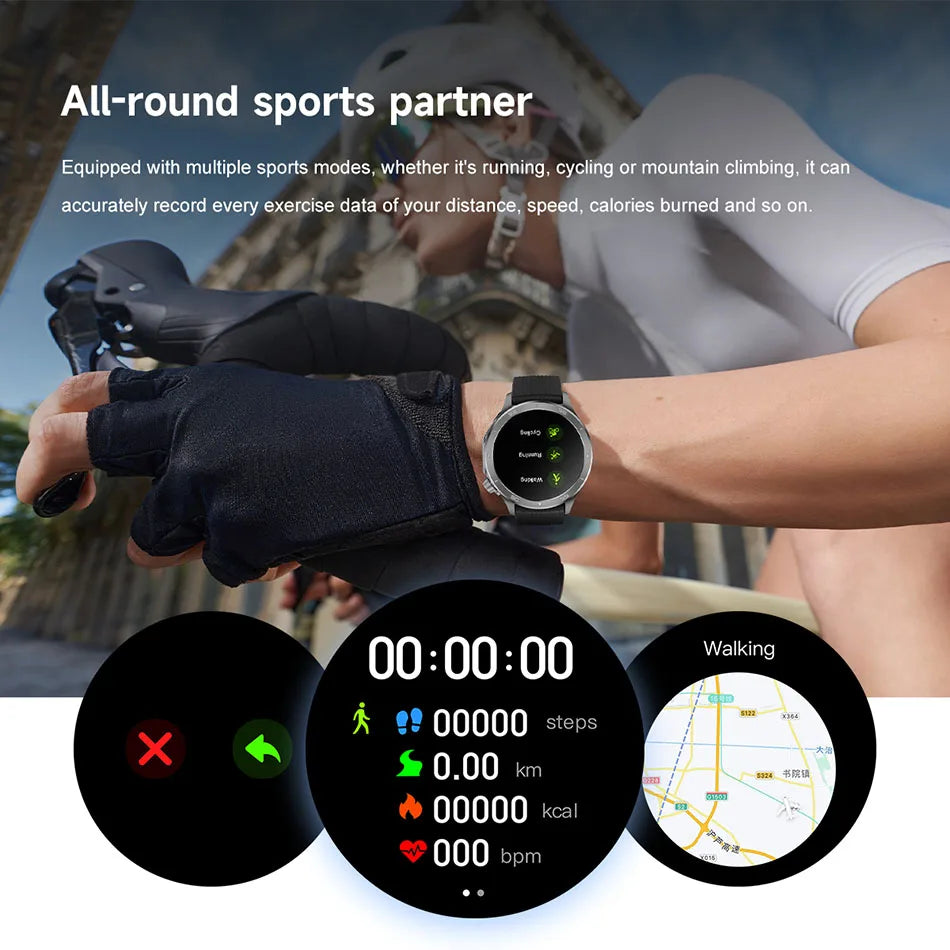 OPPO New Watch X2 Bluetooth Call Smart Watch Men GPS Sports Fitness Heart Rate AI Voice Assistant Smartwatches Android IOS