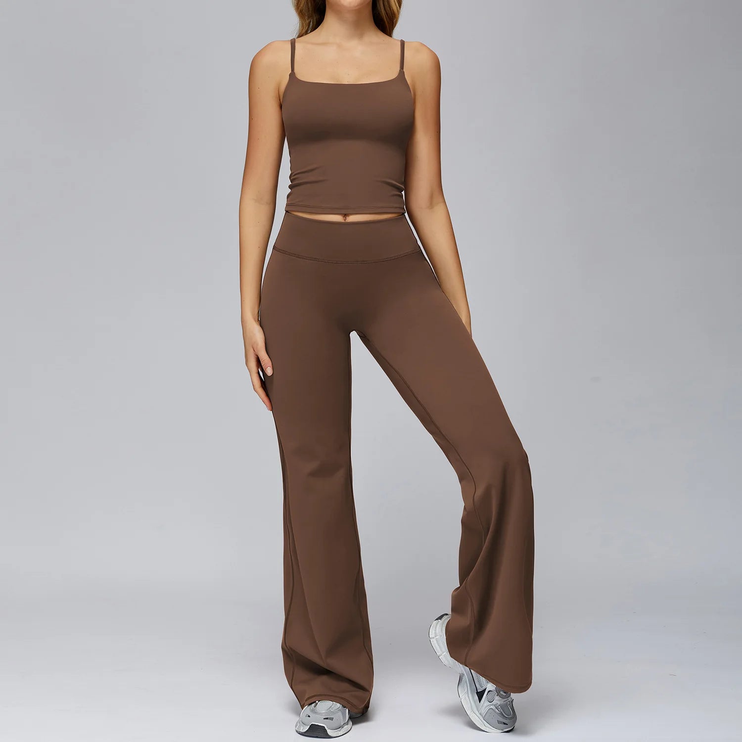 Set Women Tracksuit Workout Set Gym Clothing Fitness Long