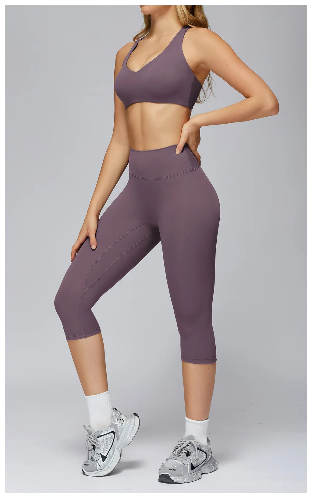 Set Women Tracksuit Workout Set Gym Clothing Fitness Long