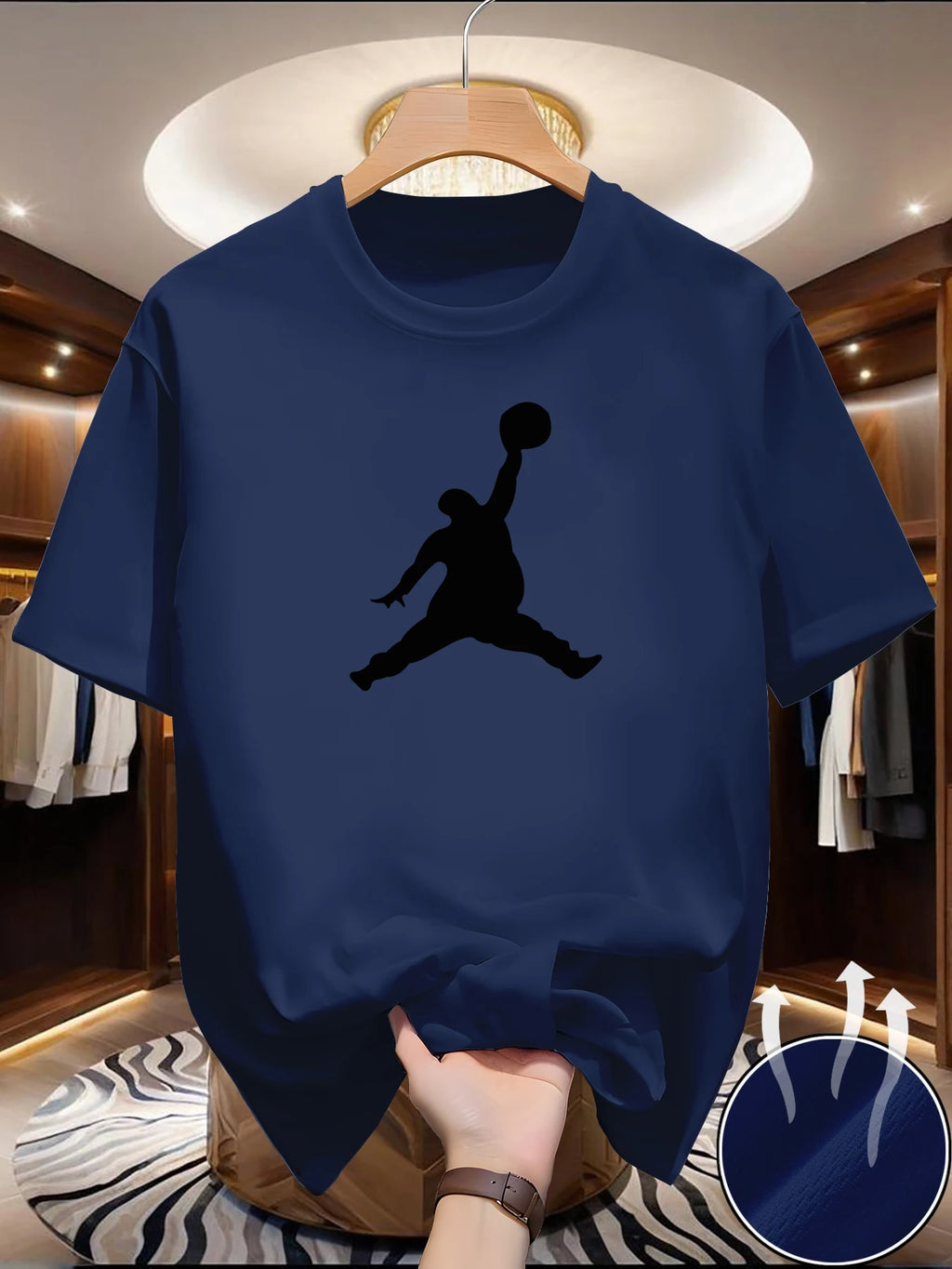 Spring/Summer Casual Men's T-Shirt Basketball