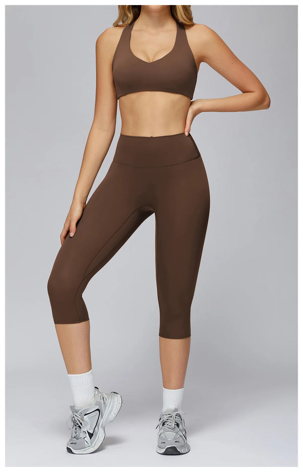 Set Women Tracksuit Workout Set Gym Clothing Fitness Long