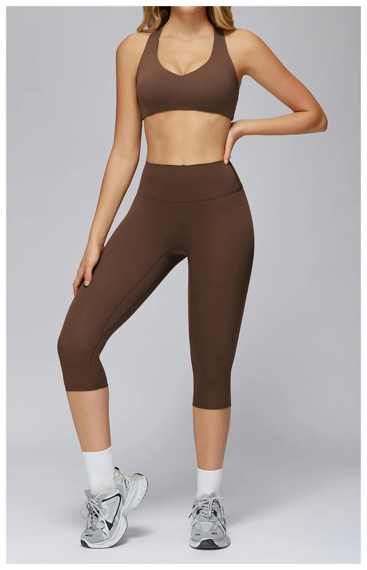 Set Women Tracksuit Workout Set Gym Clothing Fitness Long