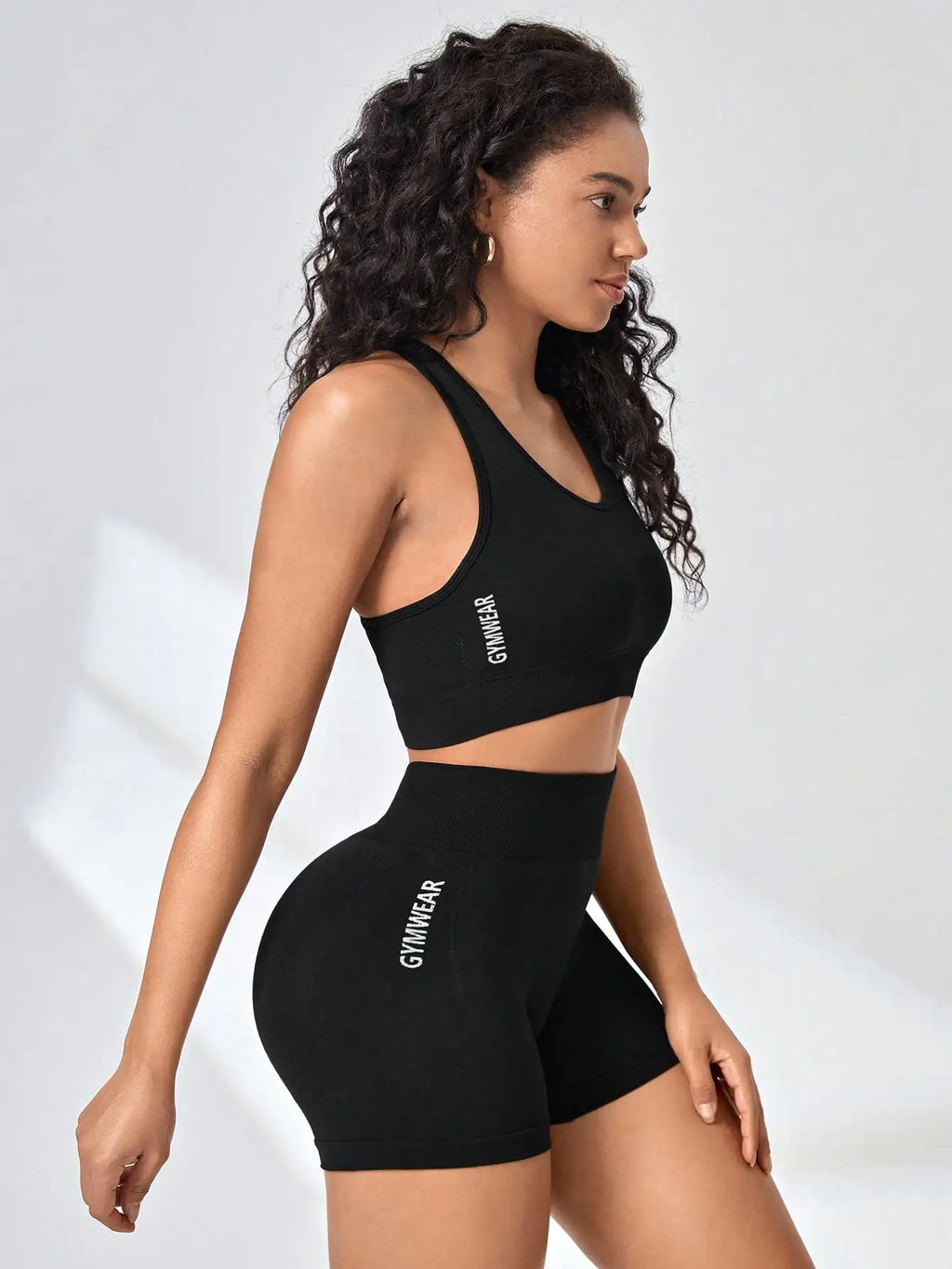 Women Set Bra Shorts Set Seamless Fitness