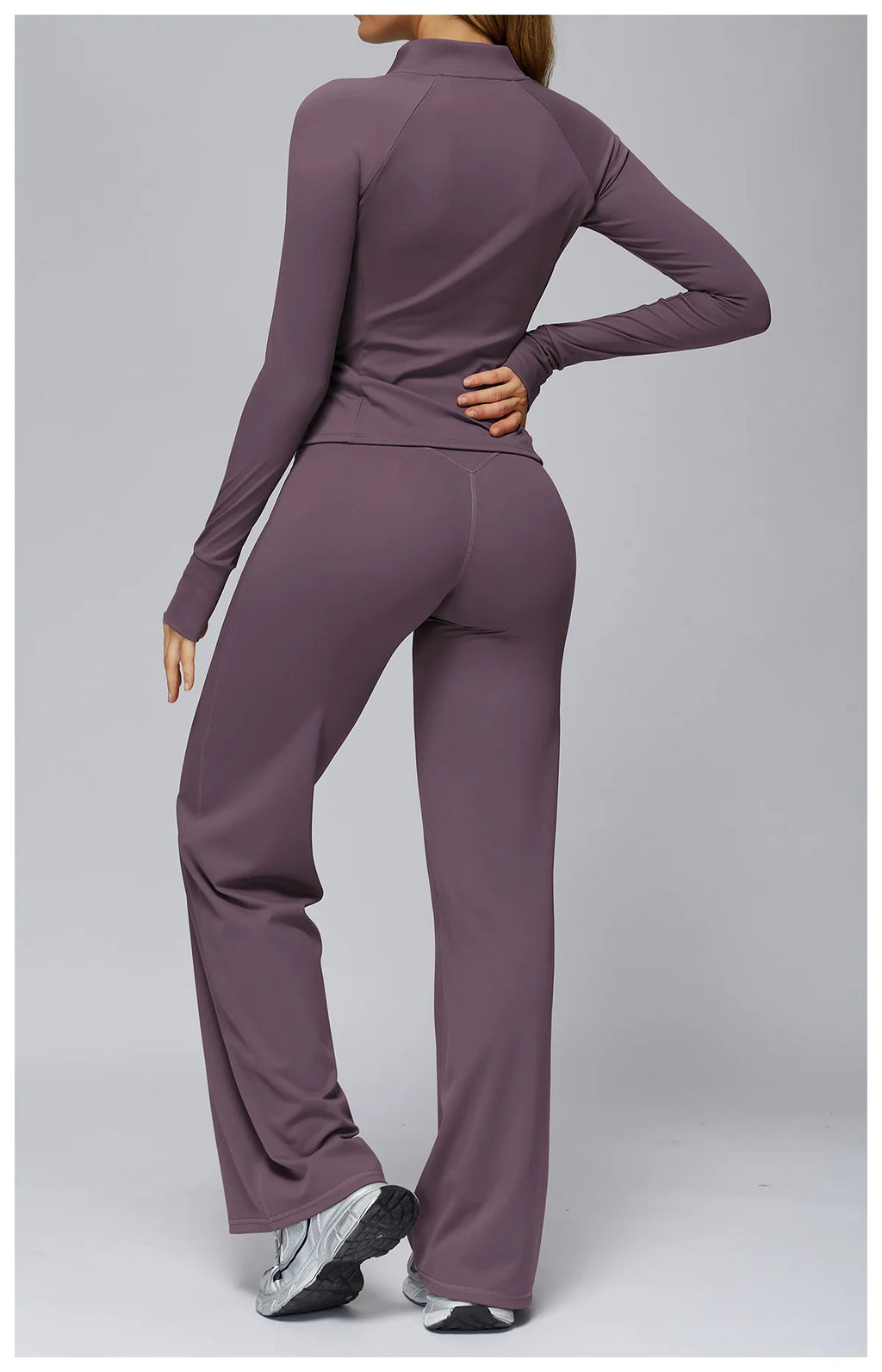 Set Women Tracksuit Workout Set Gym Clothing Fitness Long