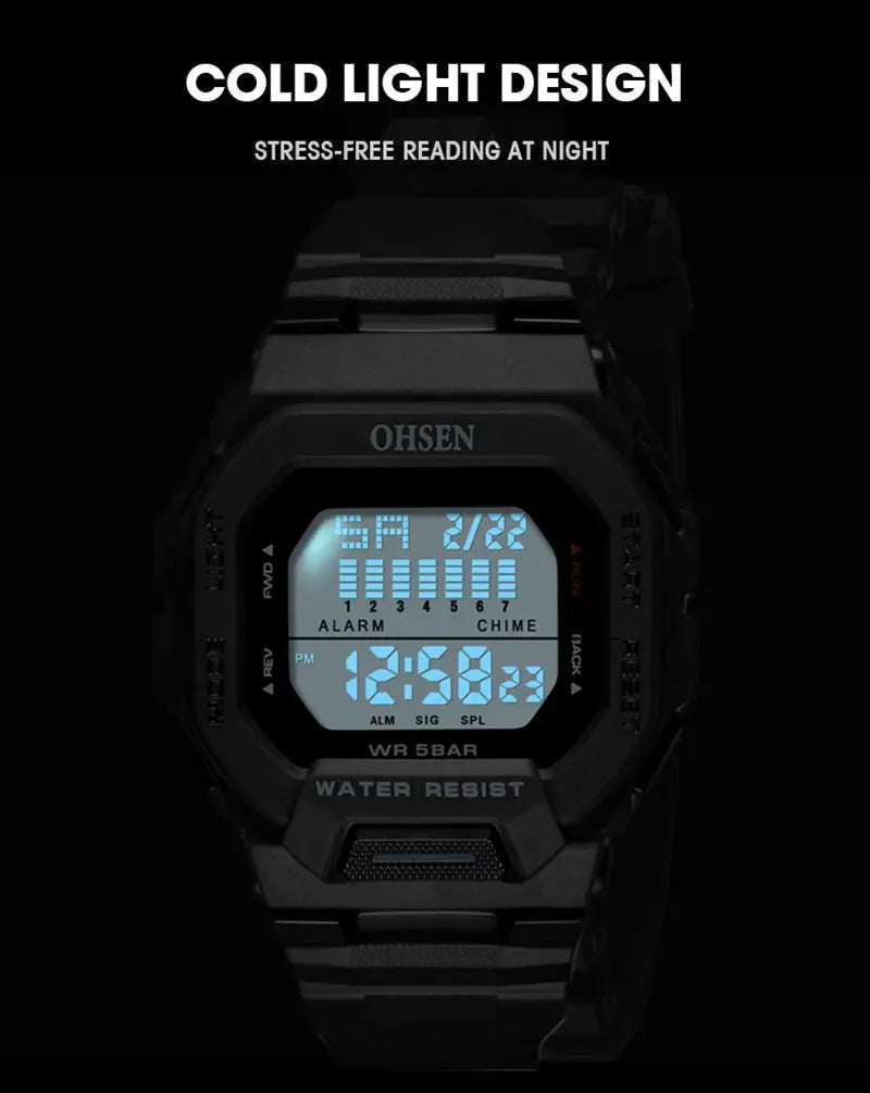 Fashion Male Digital Watches - OHSENl