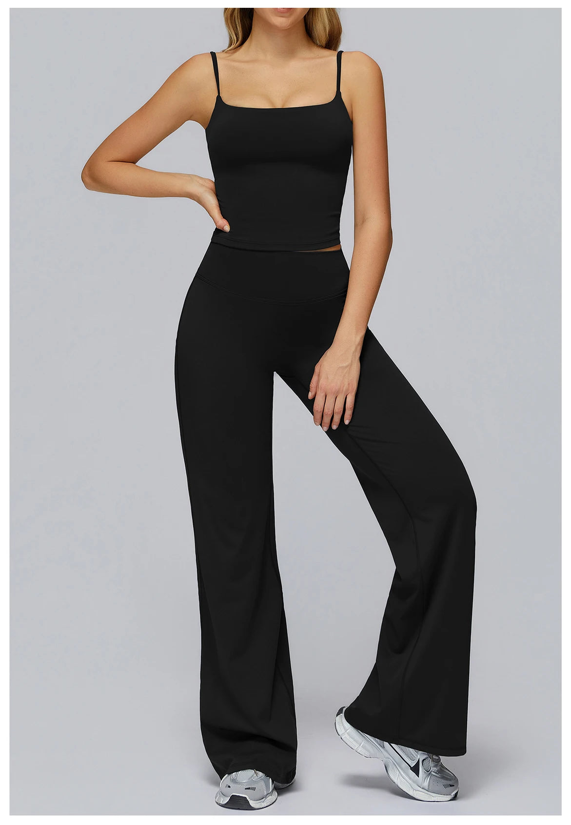 Set Women Tracksuit Workout Set Gym Clothing Fitness Long