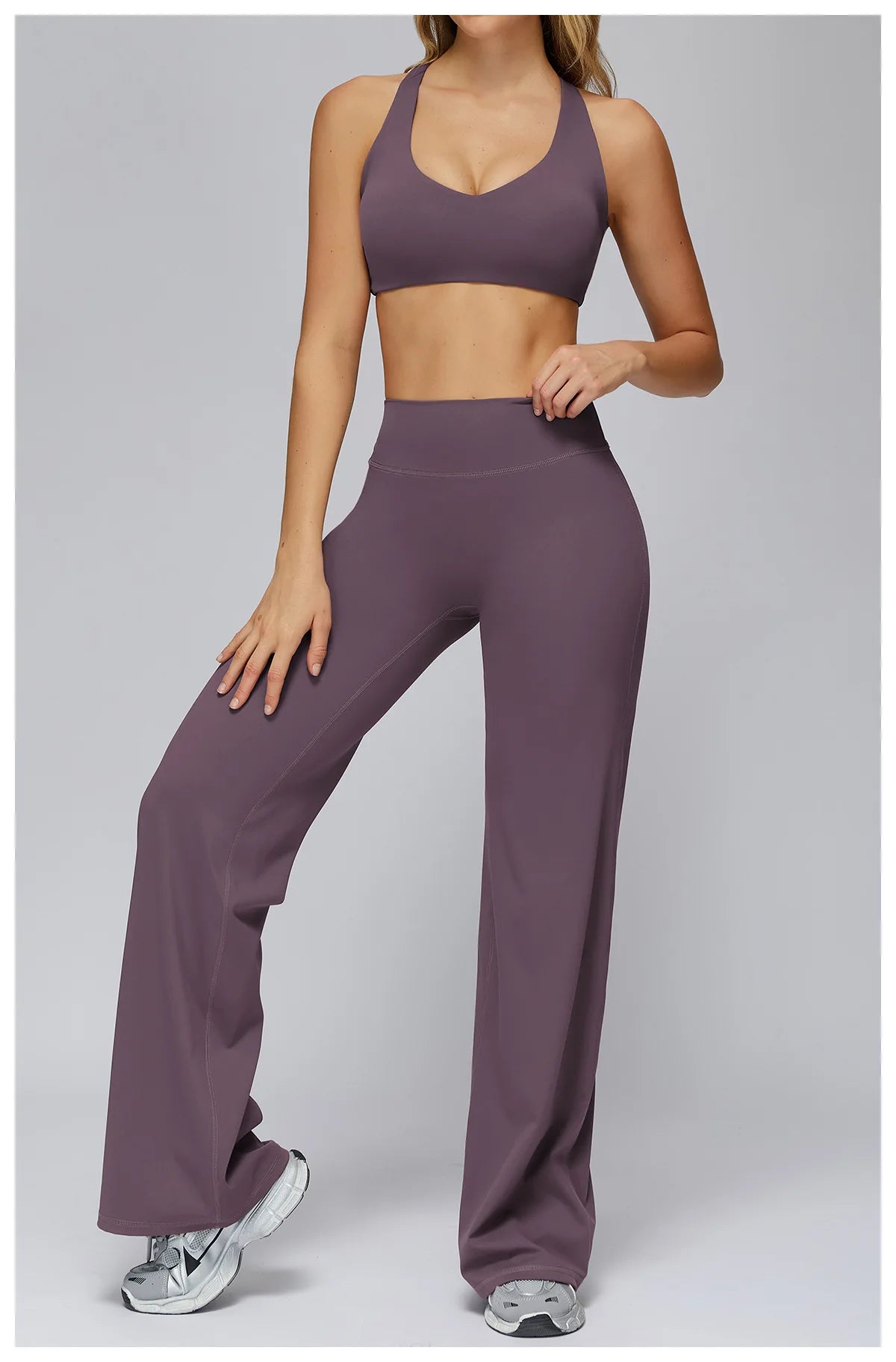 Set Women Tracksuit Workout Set Gym Clothing Fitness Long