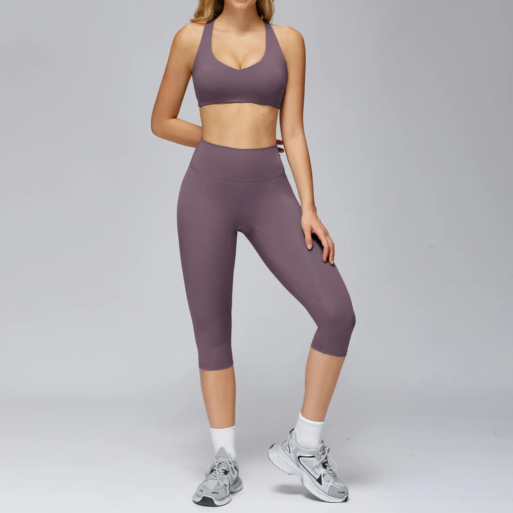 Set Women Tracksuit Workout Set Gym Clothing Fitness Long