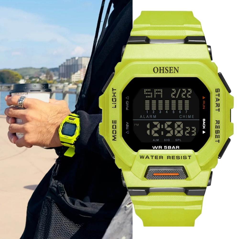 Fashion Male Digital Watches - OHSENl