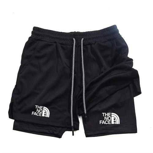 2-in-1 Men's Sports Shorts with- KNIT