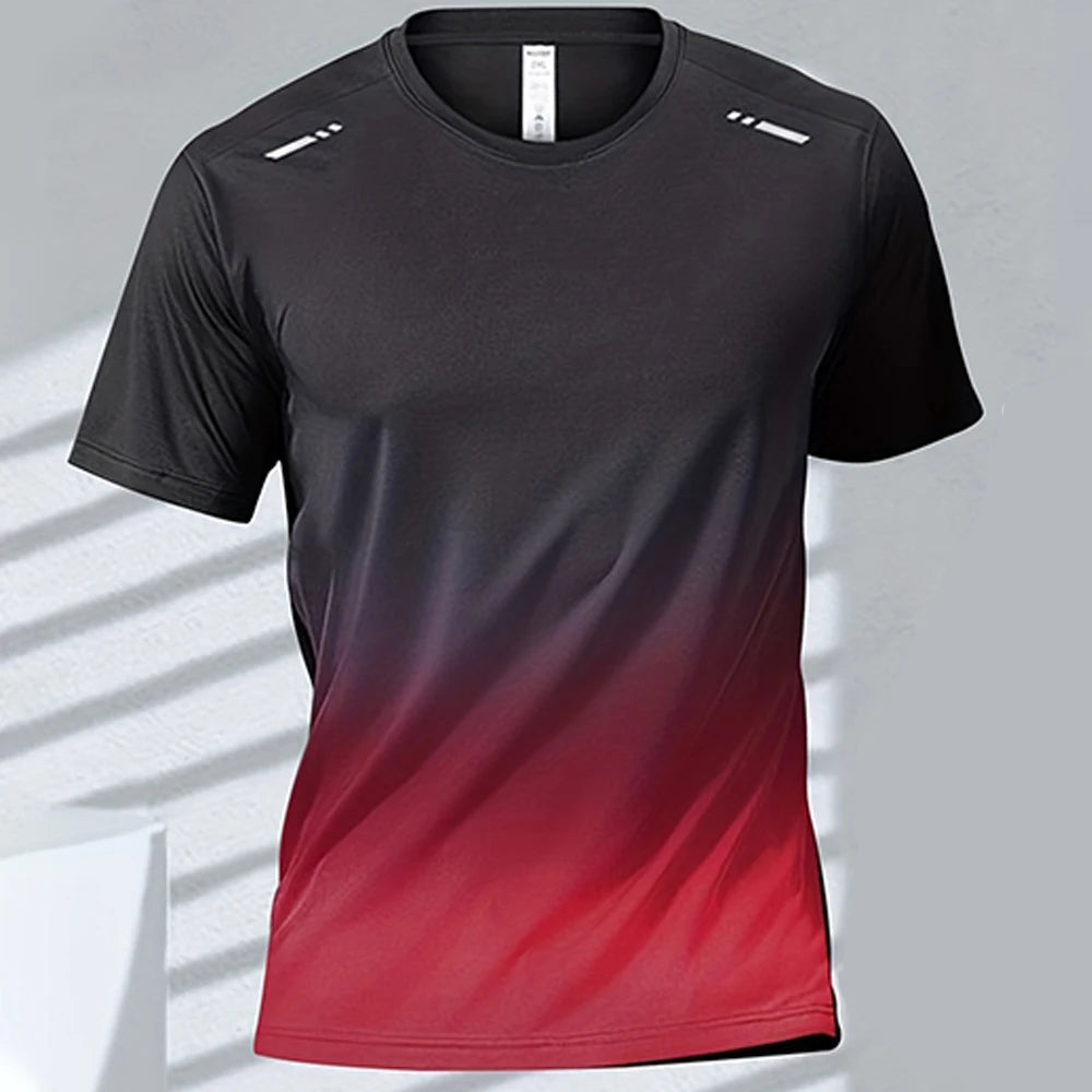 T-shirt Quick-drying Gradient Short Sleeve Tees