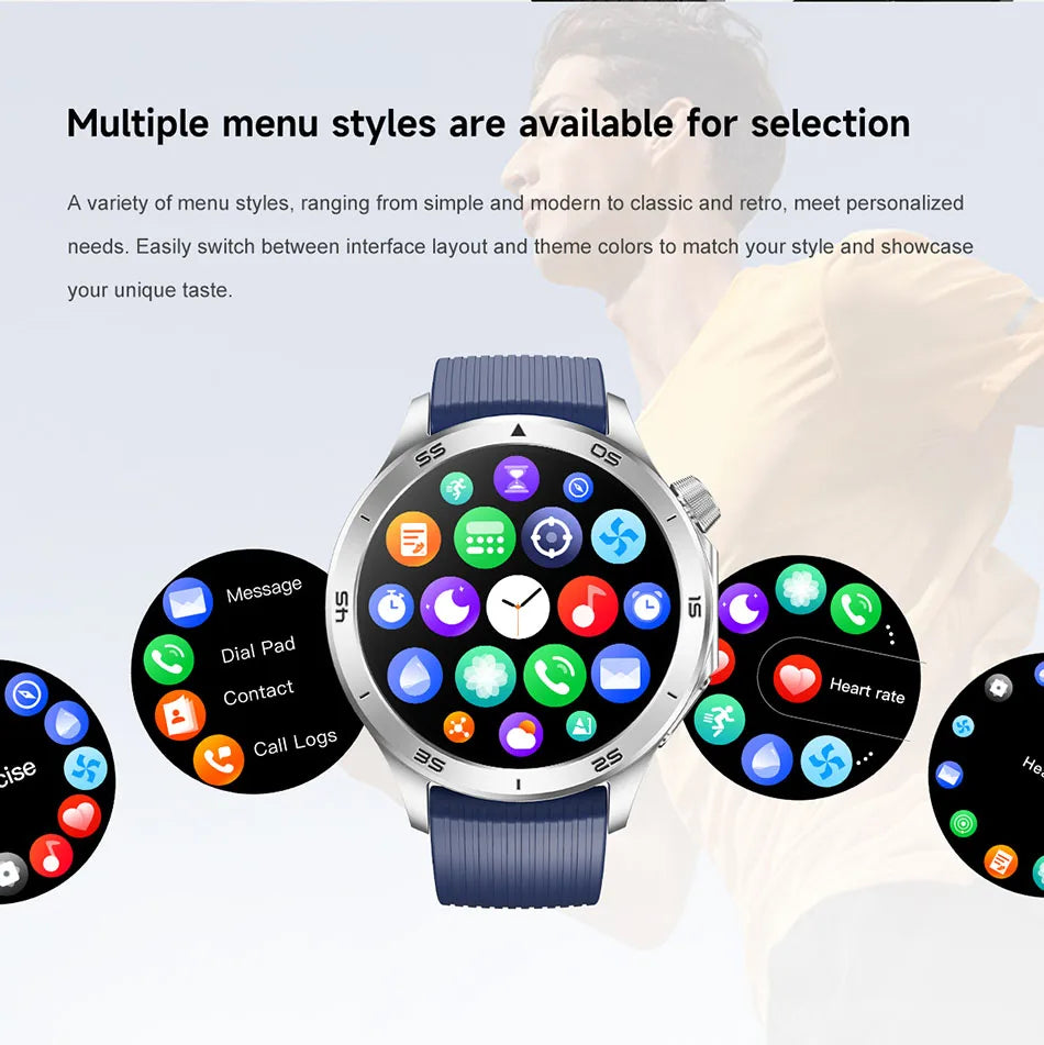 OPPO New Watch X2 Bluetooth Call Smart Watch Men GPS Sports Fitness Heart Rate AI Voice Assistant Smartwatches Android IOS