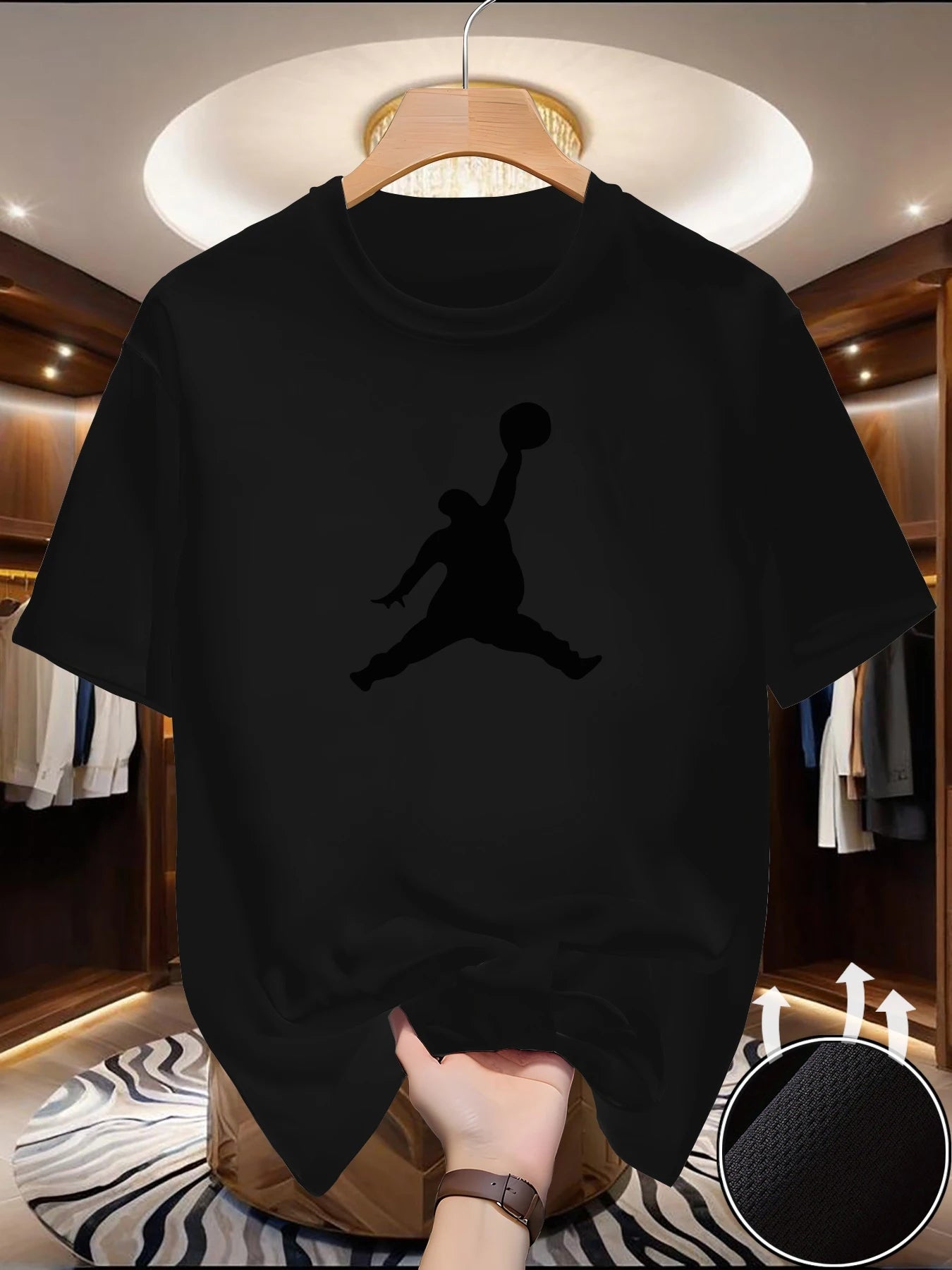 Spring/Summer Casual Men's T-Shirt Basketball