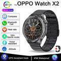 OPPO New Watch X2 Bluetooth Call Smart Watch Men GPS Sports Fitness Heart Rate AI Voice Assistant Smartwatches Android IOS