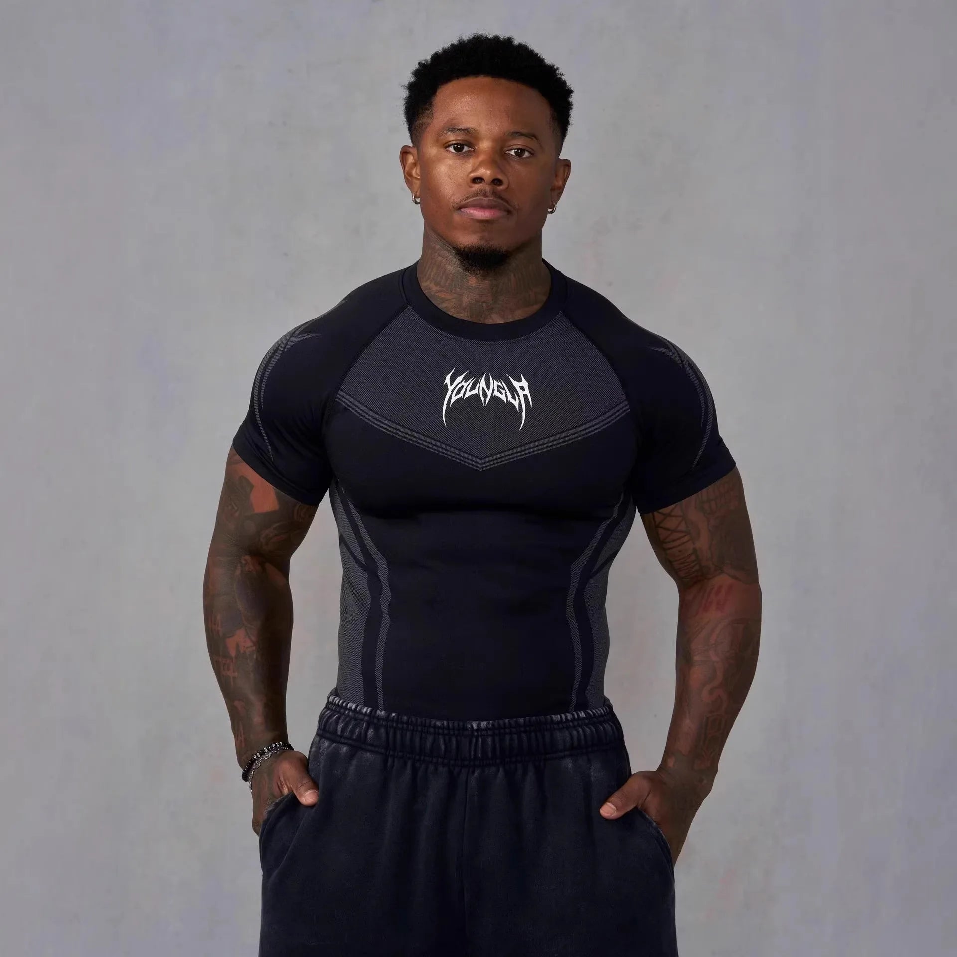 Men's Compression T-Shirt - YOUNGLA