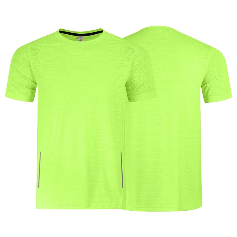 Plain men’s compression training shirt - KNIT