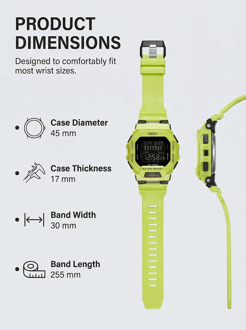Fashion Male Digital Watches - OHSENl