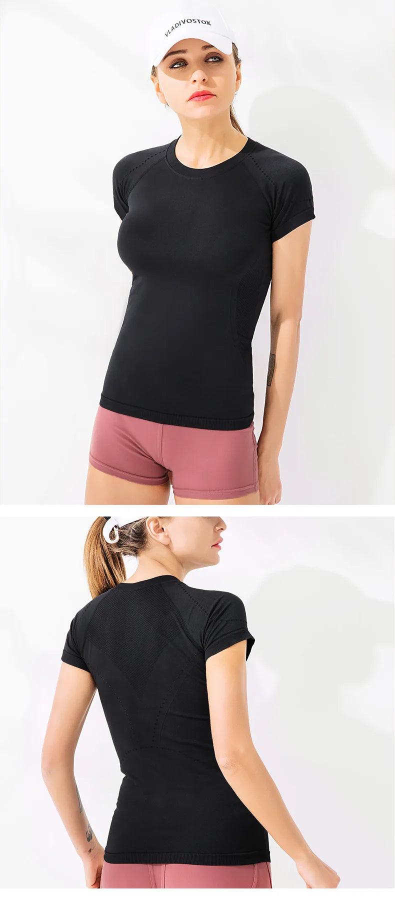 Women Shirts Sports Compression - KNIT