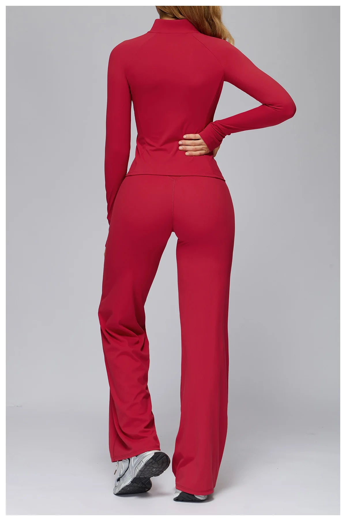 Set Women Tracksuit Workout Set Gym Clothing Fitness Long