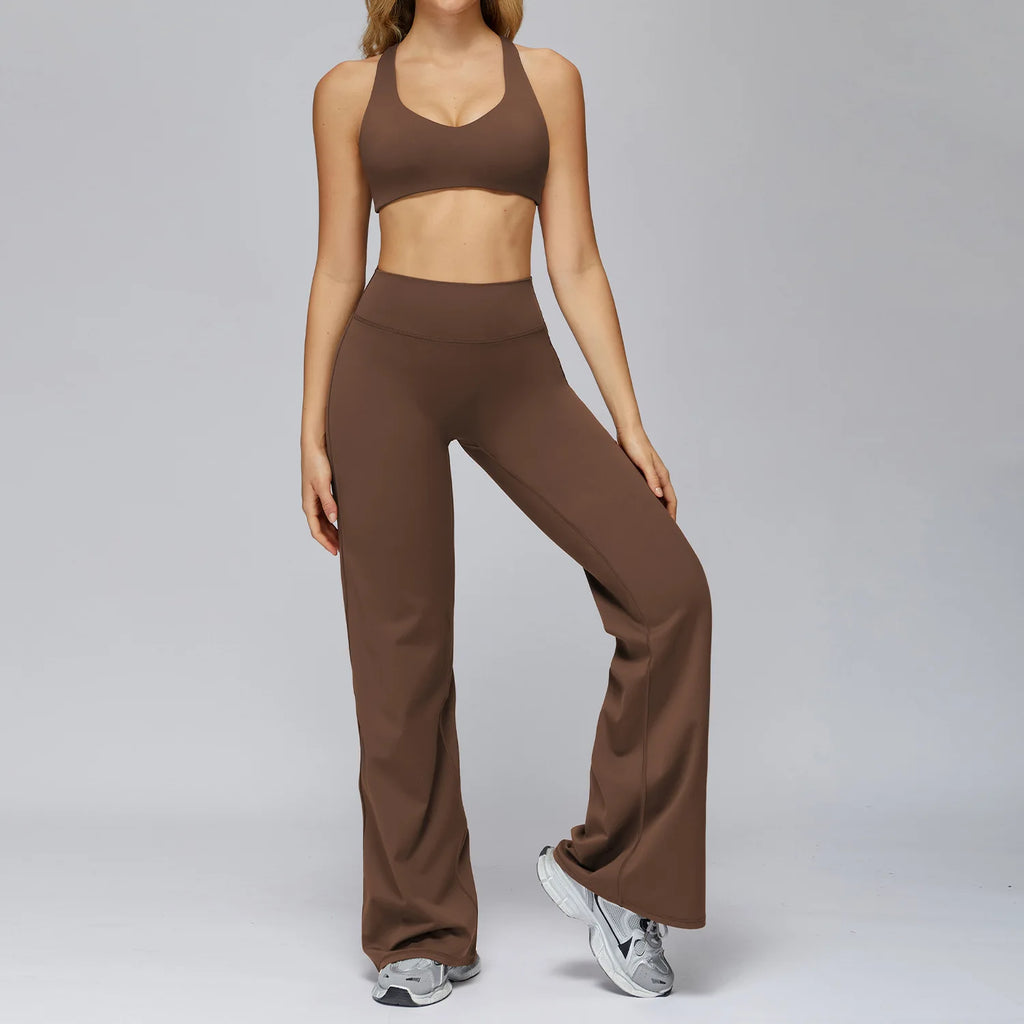 Set Women Tracksuit Workout Set Gym Clothing Fitness Long