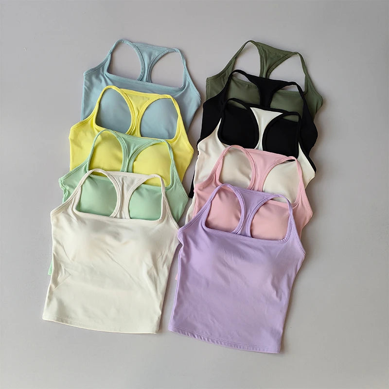 Fitness Vest with Chest Pad Summer