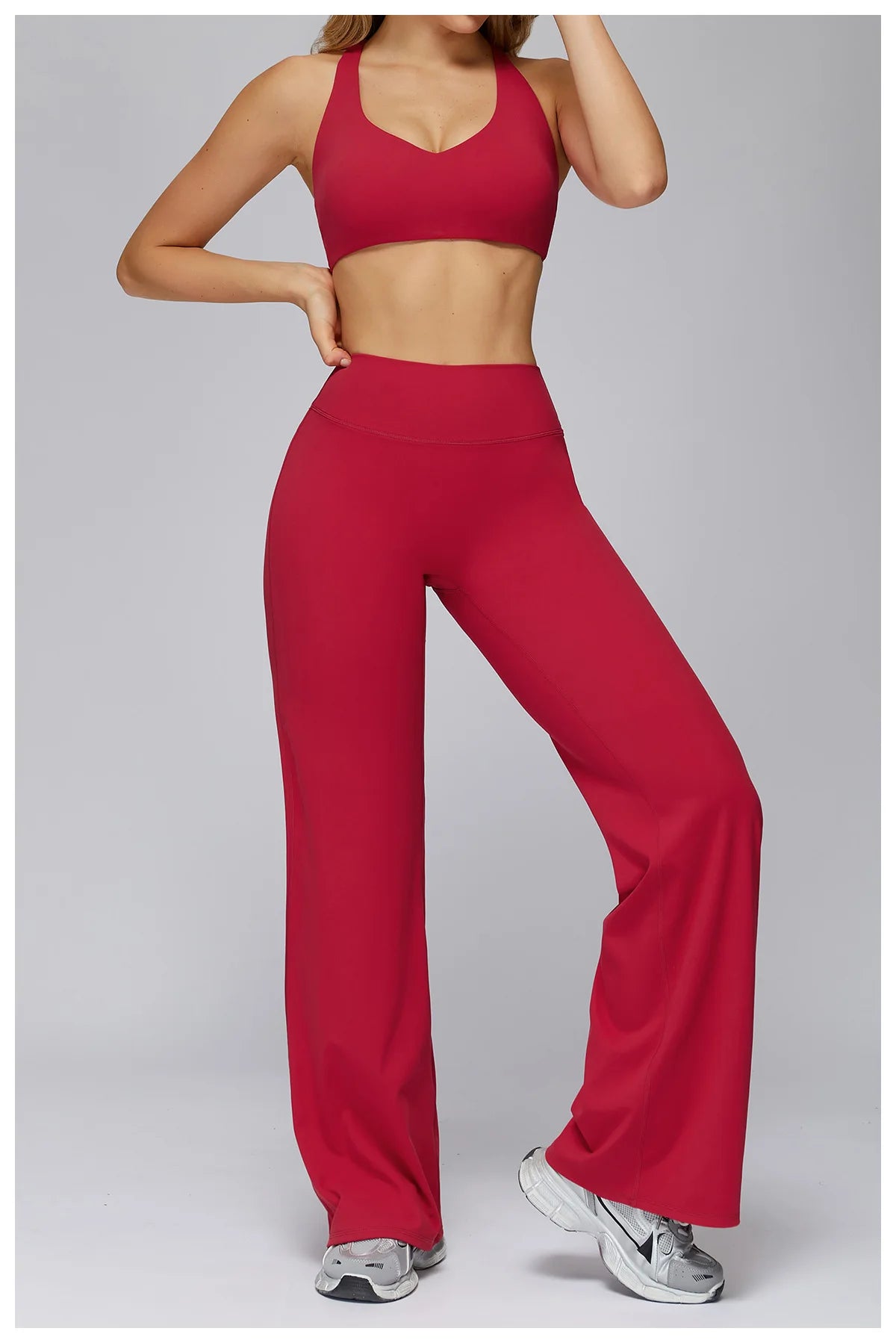Set Women Tracksuit Workout Set Gym Clothing Fitness Long