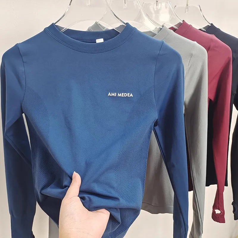 Women’s Quick-drying long-sleeved gym shirt - KNIT