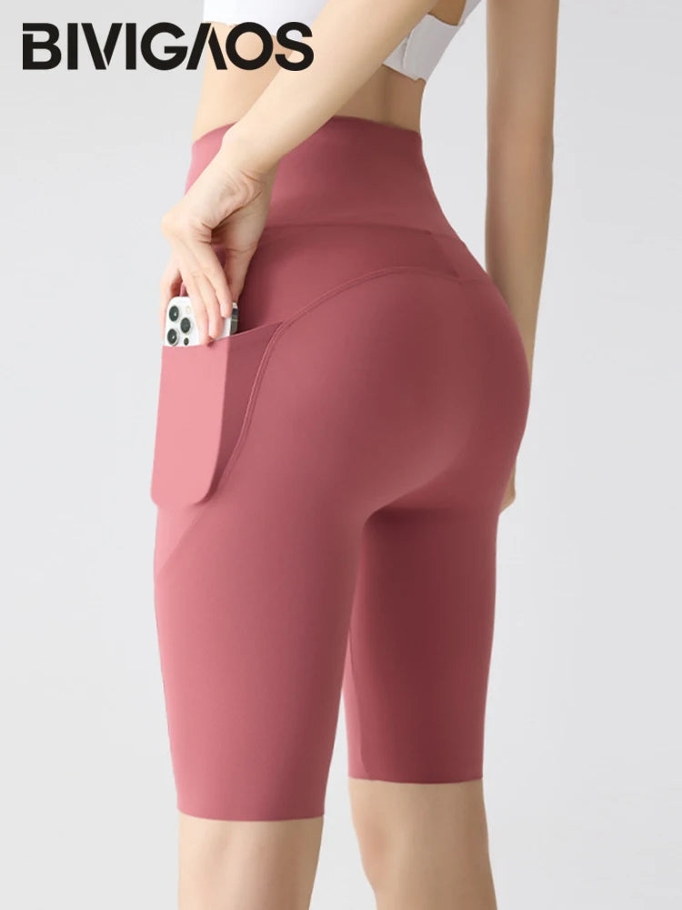 Women's Slim High Waist Shorts
- BIVIGAOS