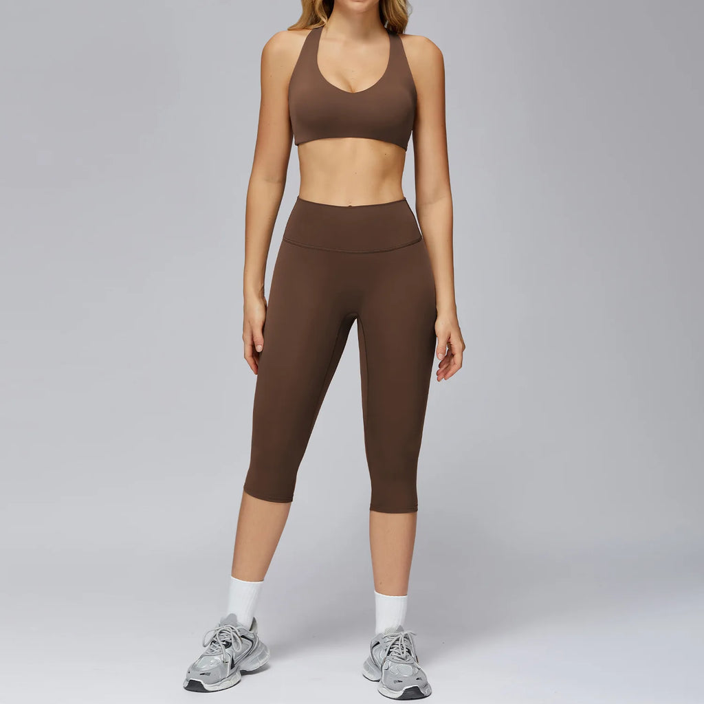 Set Women Tracksuit Workout Set Gym Clothing Fitness Long