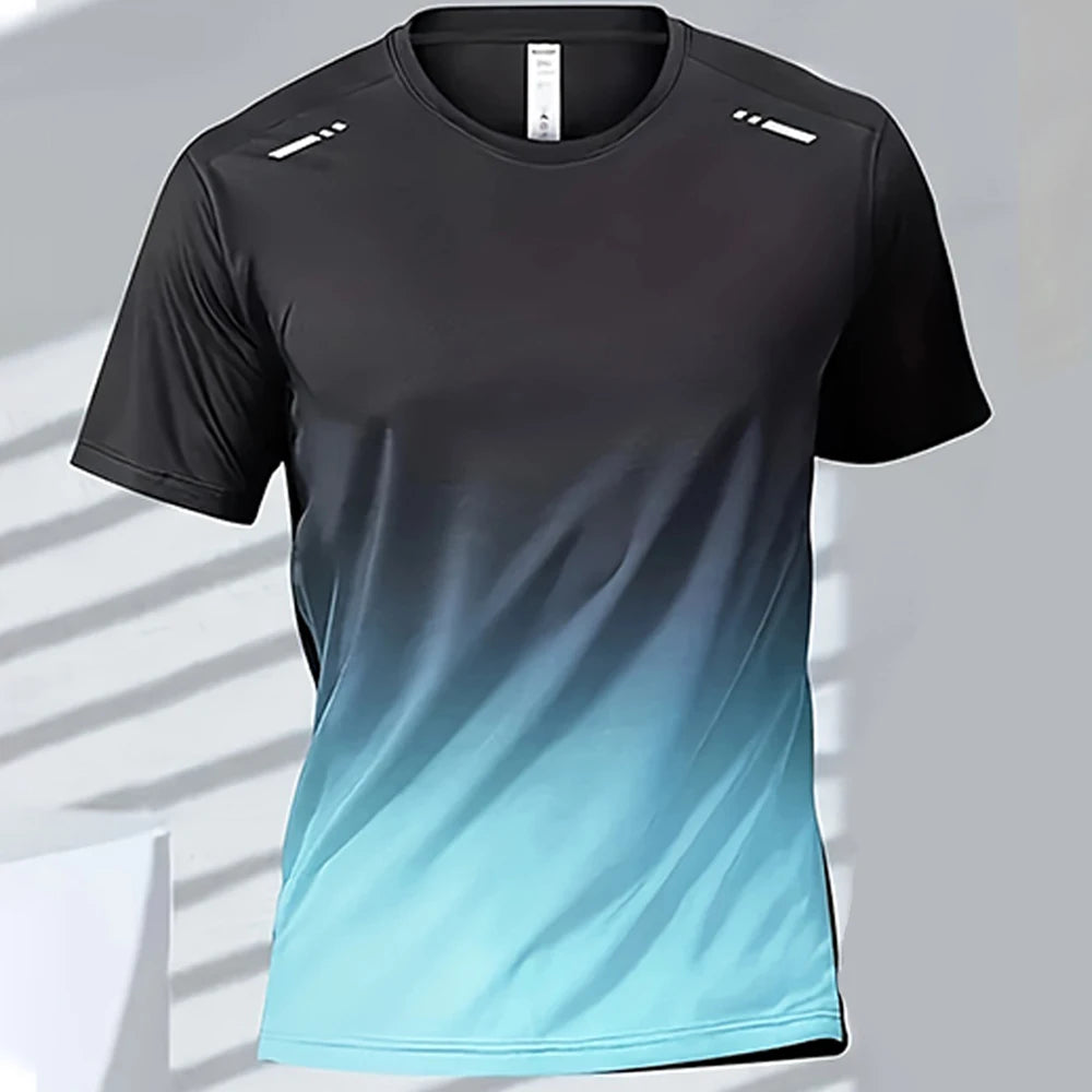 T-shirt Quick-drying Gradient Short Sleeve Tees