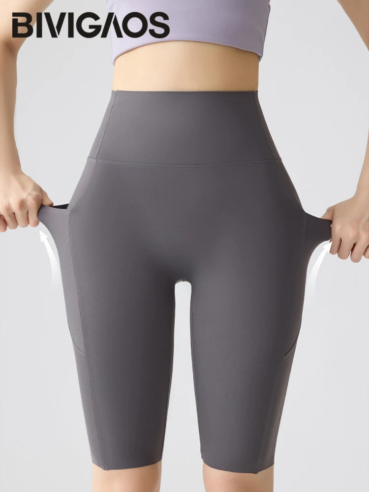 Women's Slim High Waist Shorts
- BIVIGAOS