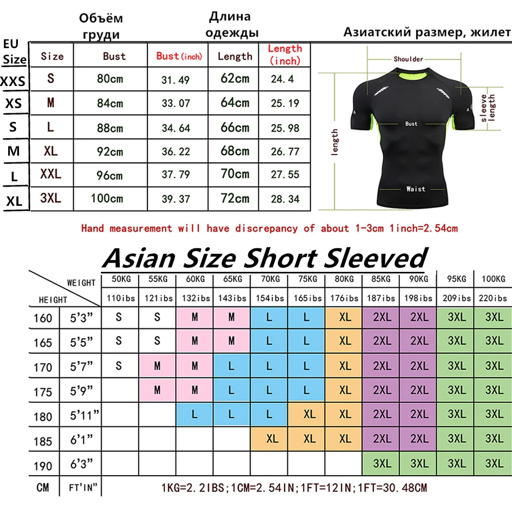 Men's Fit T-shirt Athletic Compression - EVERLAST