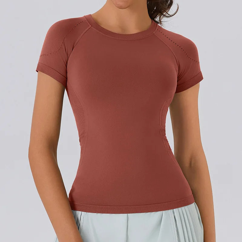 Women Shirts Sports Compression - KNIT