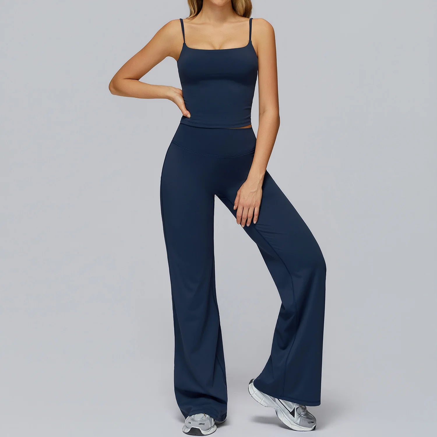 Set Women Tracksuit Workout Set Gym Clothing Fitness Long