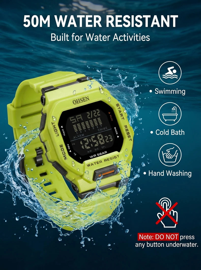 Fashion Male Digital Watches - OHSENl
