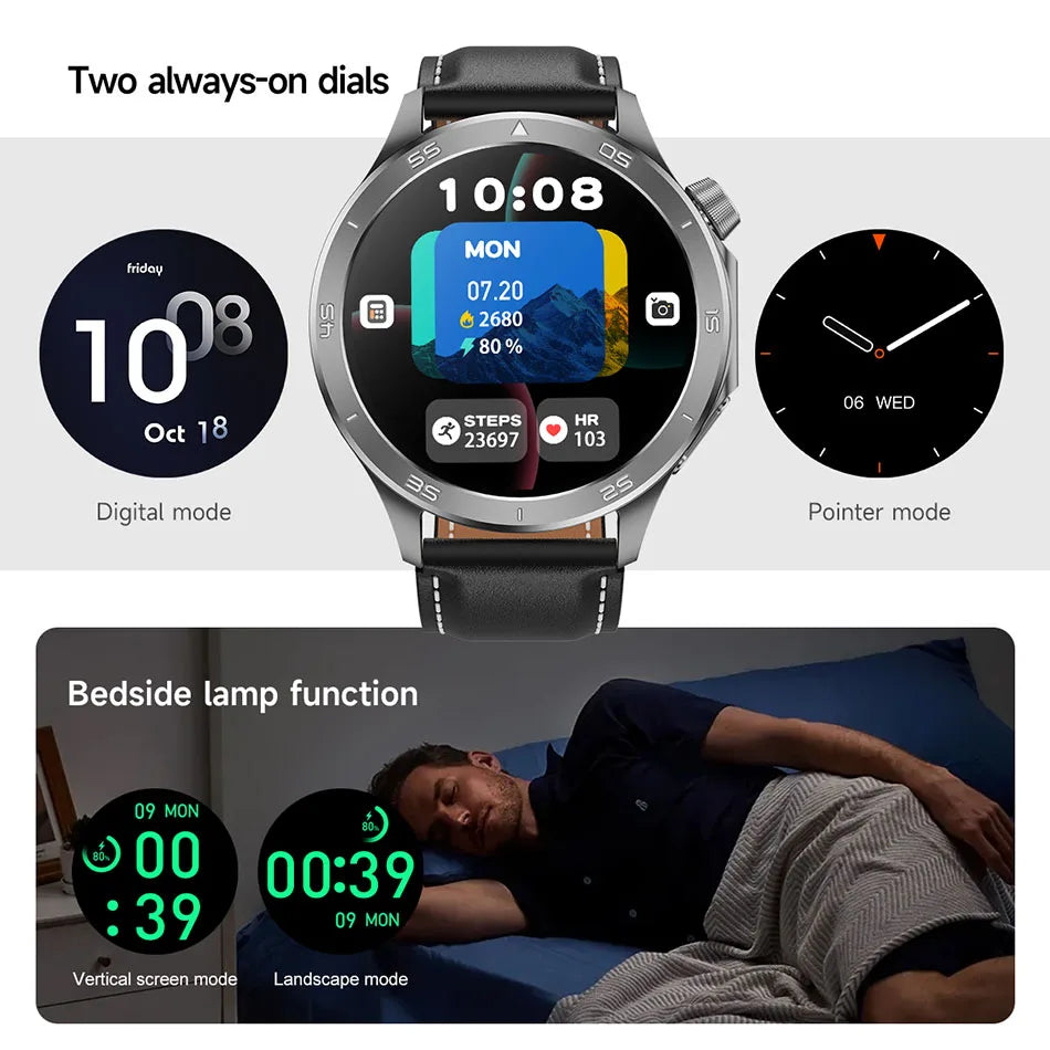 OPPO New Watch X2 Bluetooth Call Smart Watch Men GPS Sports Fitness Heart Rate AI Voice Assistant Smartwatches Android IOS