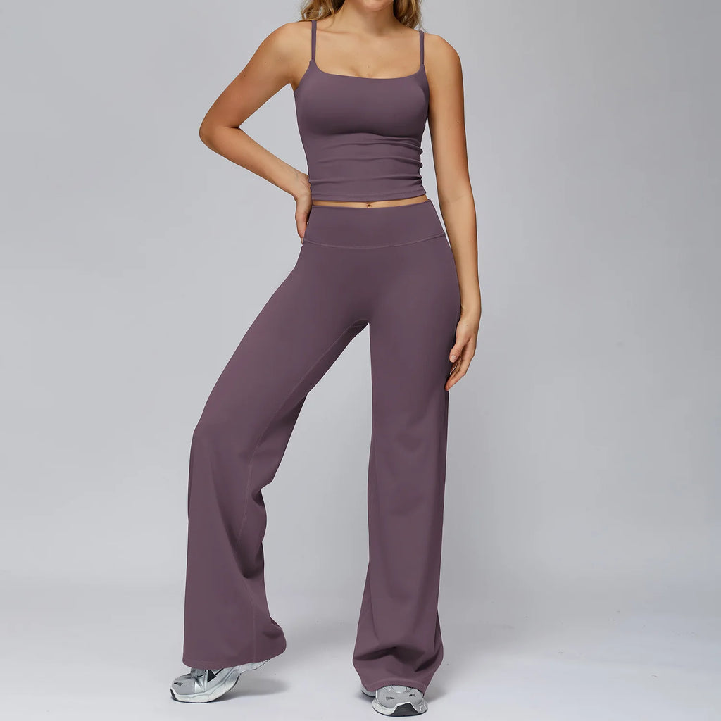 Set Women Tracksuit Workout Set Gym Clothing Fitness Long