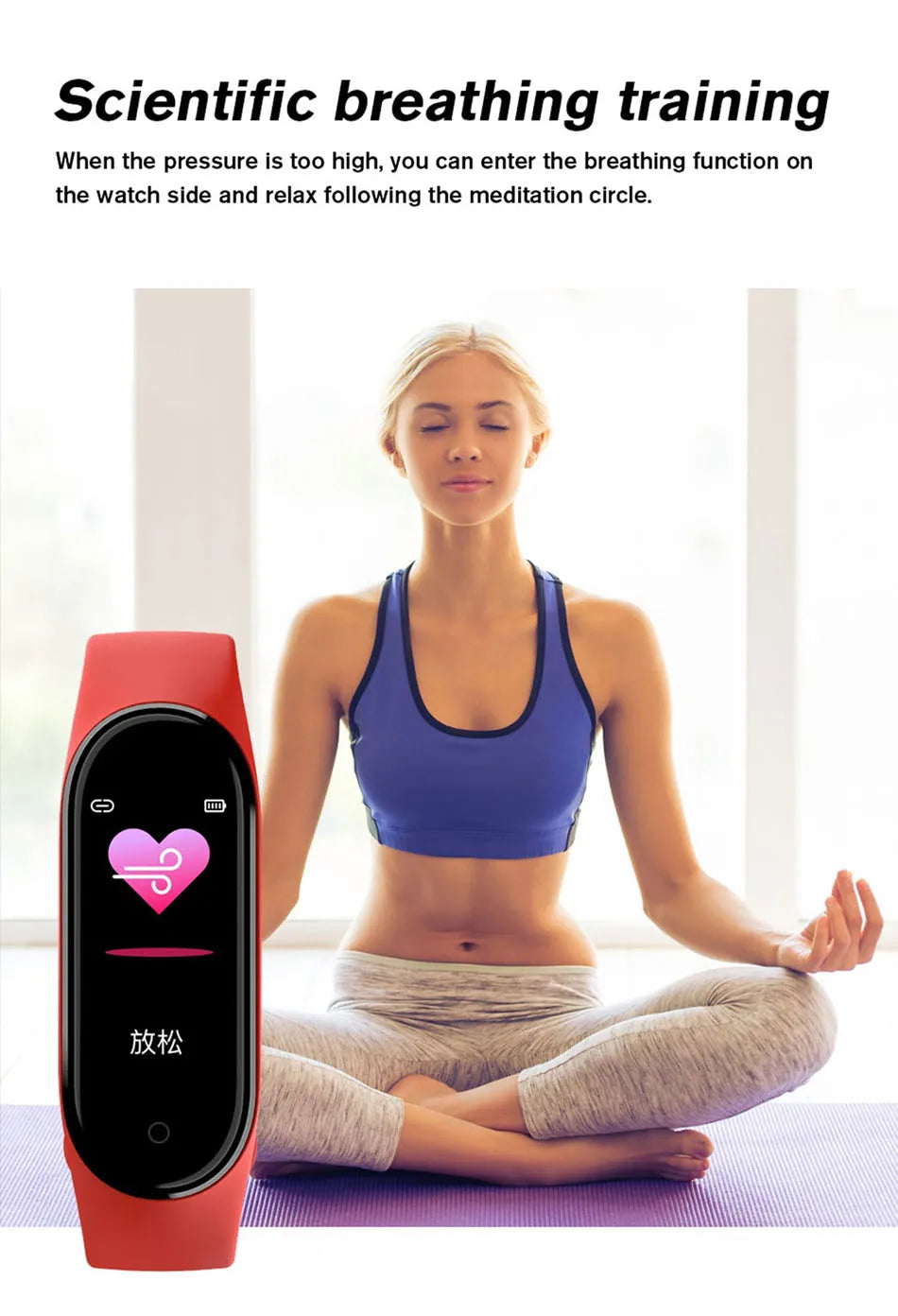 M6 unissex Smart Bracelet Sports Band Multi-function