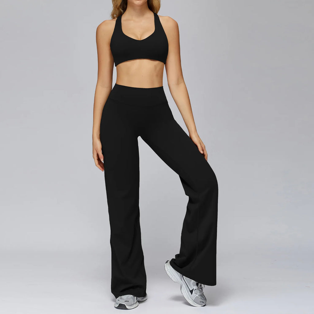 Set Women Tracksuit Workout Set Gym Clothing Fitness Long