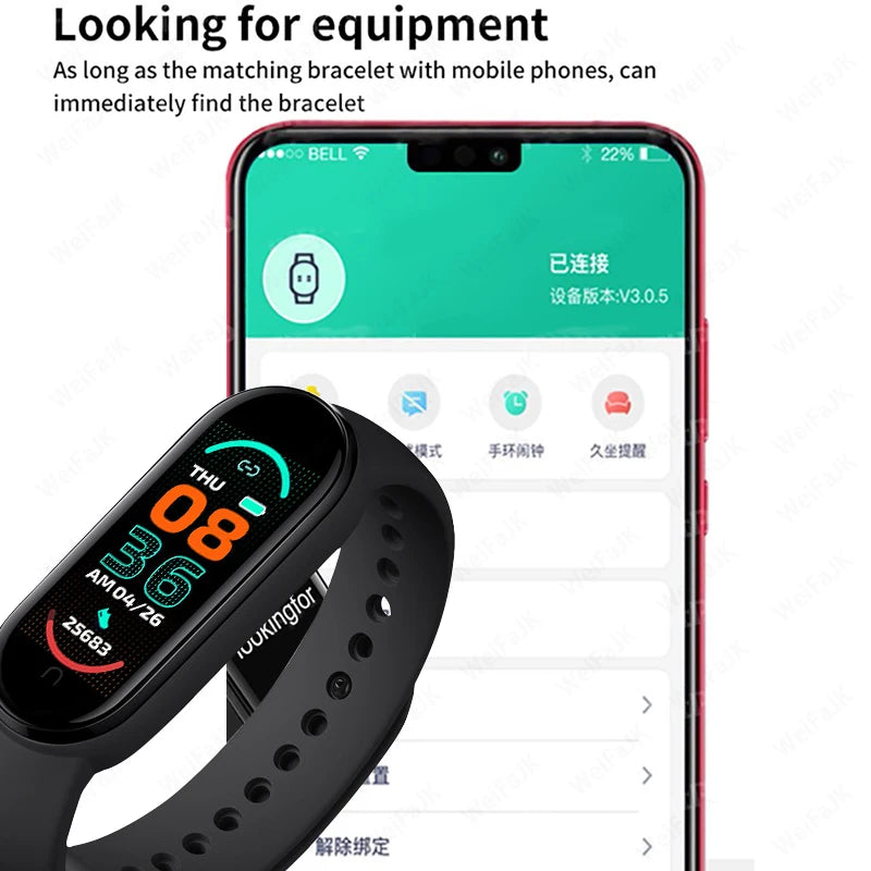 M6 unissex Smart Bracelet Sports Band Multi-function