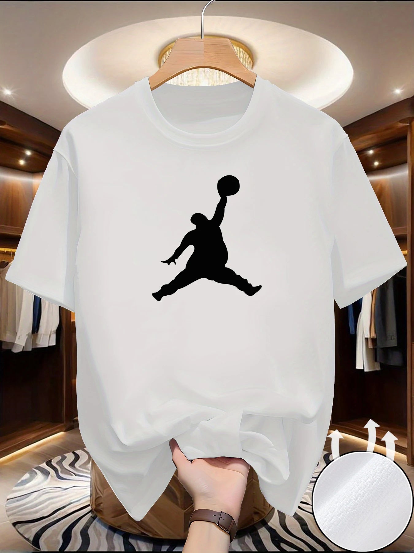 Spring/Summer Casual Men's T-Shirt Basketball