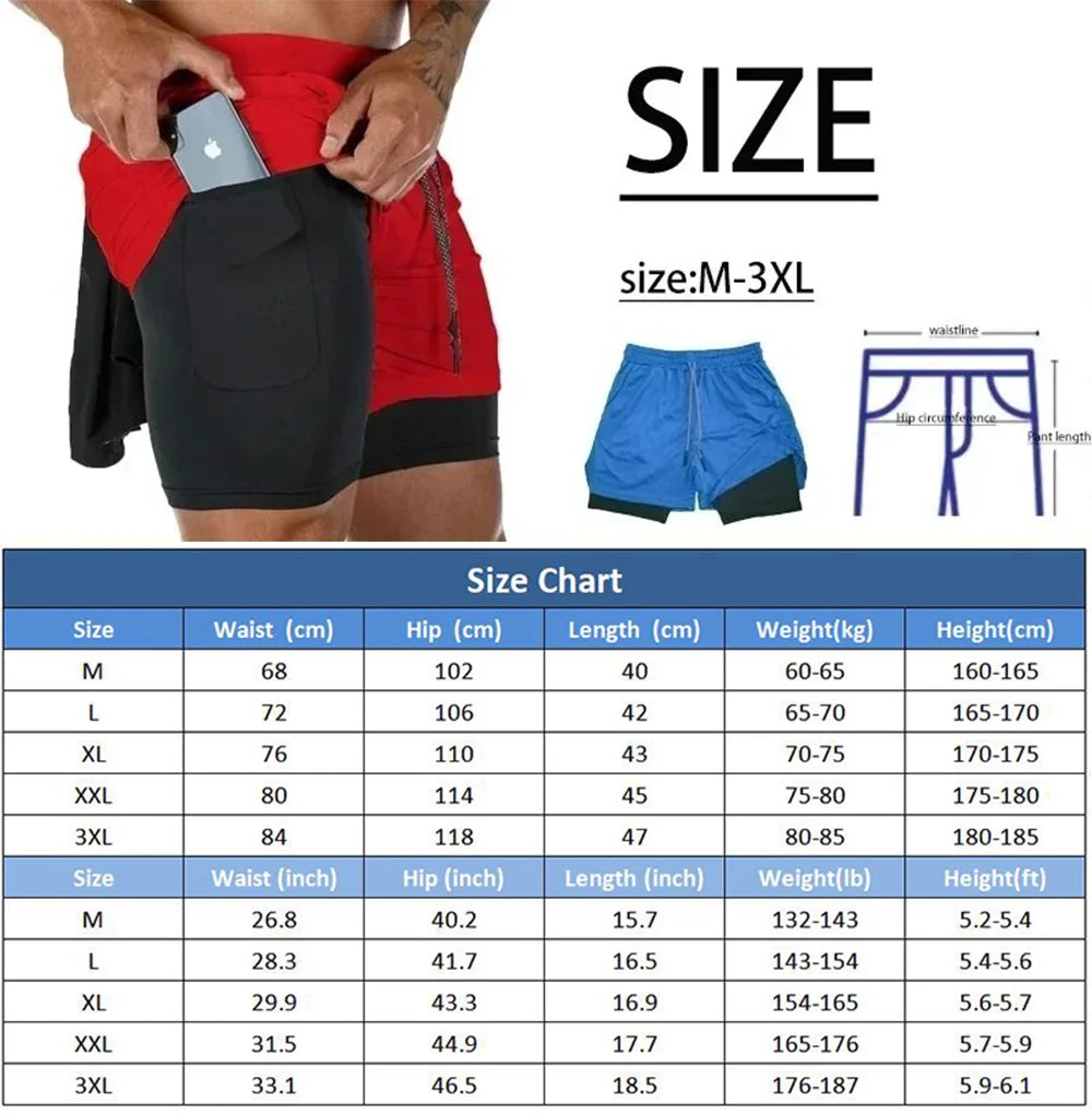 2-in-1 Sports Shorts Breathable Casual Quick-drying - FILA